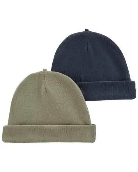 Ribbed Docker Beanie – 2 Pack
