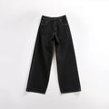 Wide-Leg Black Jeans